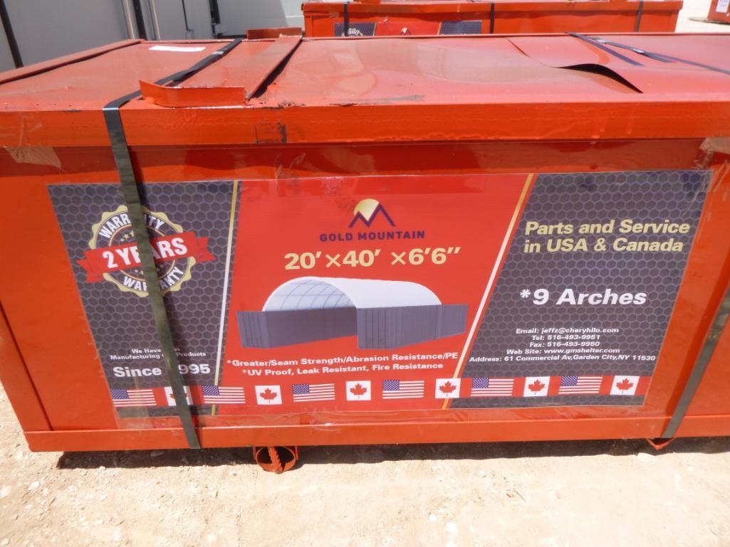 2020 Gold Mount C2040 300gsm PE Peak Container Shelter