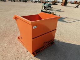 Unused Greatbear 1CY Self Dumping Hopper, Forklift Pockets