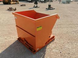 Unused Greatbear 1CY Self Dumping Hopper, Forklift Pockets