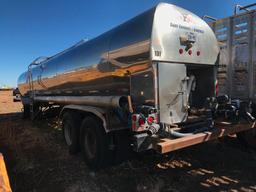 Polar 6,000 Gallon Stainless Tandem Axle Tank Trailer