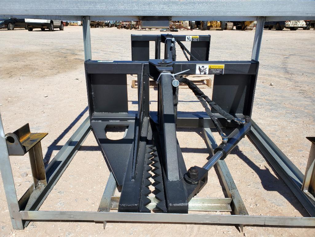 Unused Greatbear Post and Tree Puller, Skid Steer Attachment