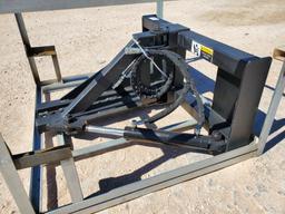 Unused Greatbear Post and Tree Puller, Skid Steer Attachment