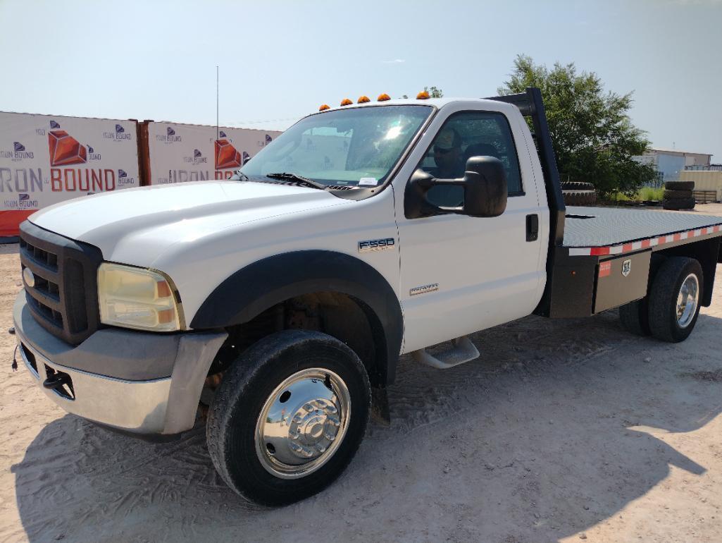 2006 Ford F-550 Flat Bed Truck