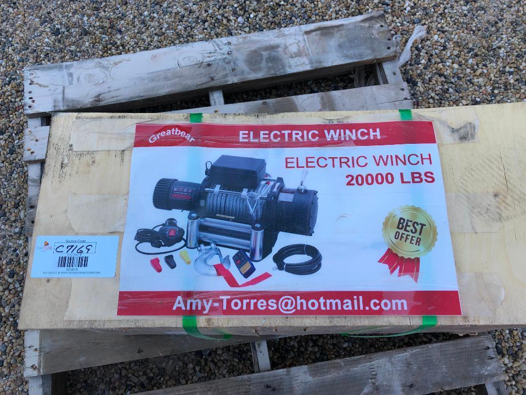 Unused Greatbear 20,000 lbs Electric Winch