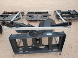 Unused Greatbear Skid Steer Auger Attachment w/ (3) Augers 10'' 13'' 20''