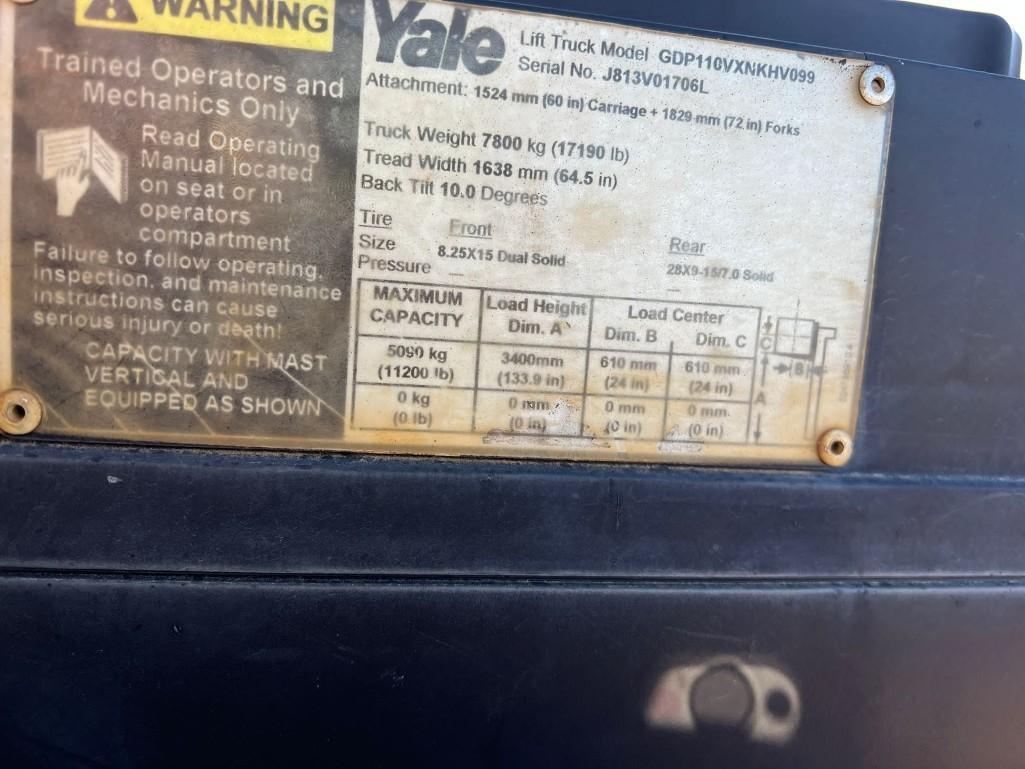 Yale GDP110VXN Forklift