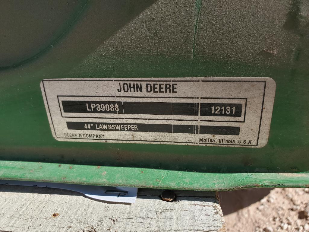 Brinly Lawn aerator/John Deere LP39088 Lawn Sweeper