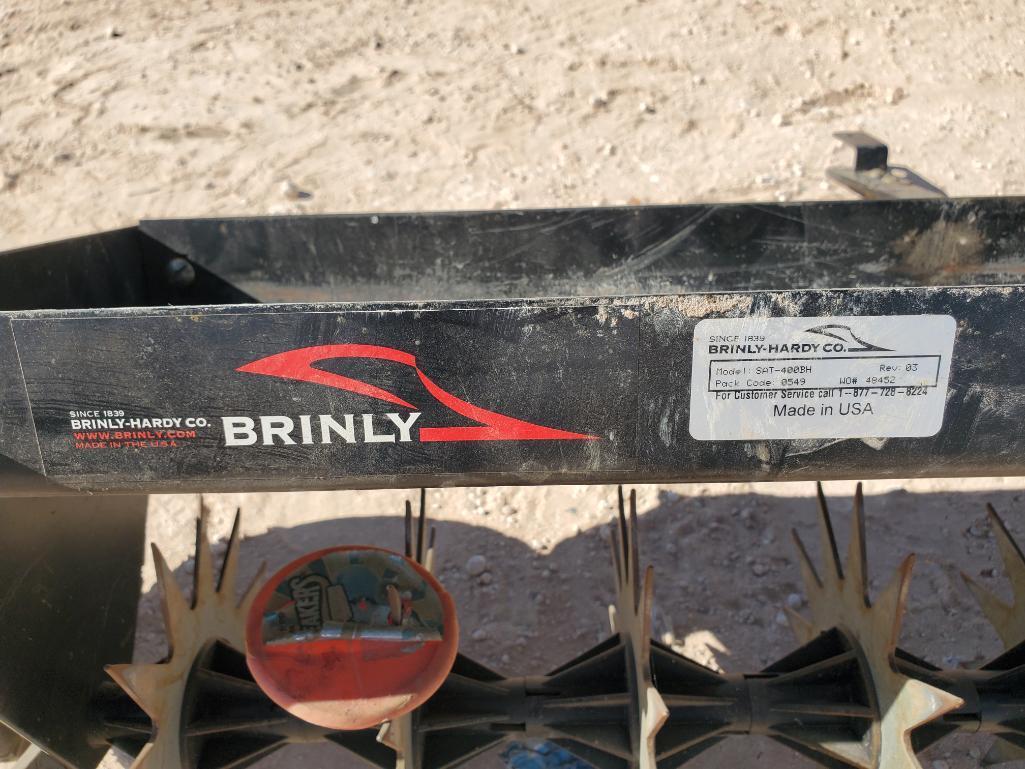 Brinly Lawn aerator/John Deere LP39088 Lawn Sweeper