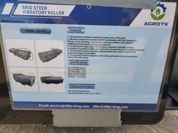 Unused 2022 Mower King SSVR72 Vibratory Roller/Skid Steer Attachment