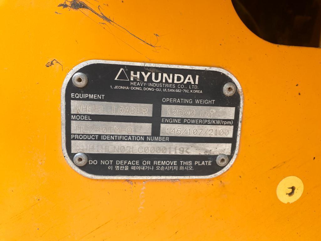 2014 Hyundai HL740TM-9 Wheel Loader