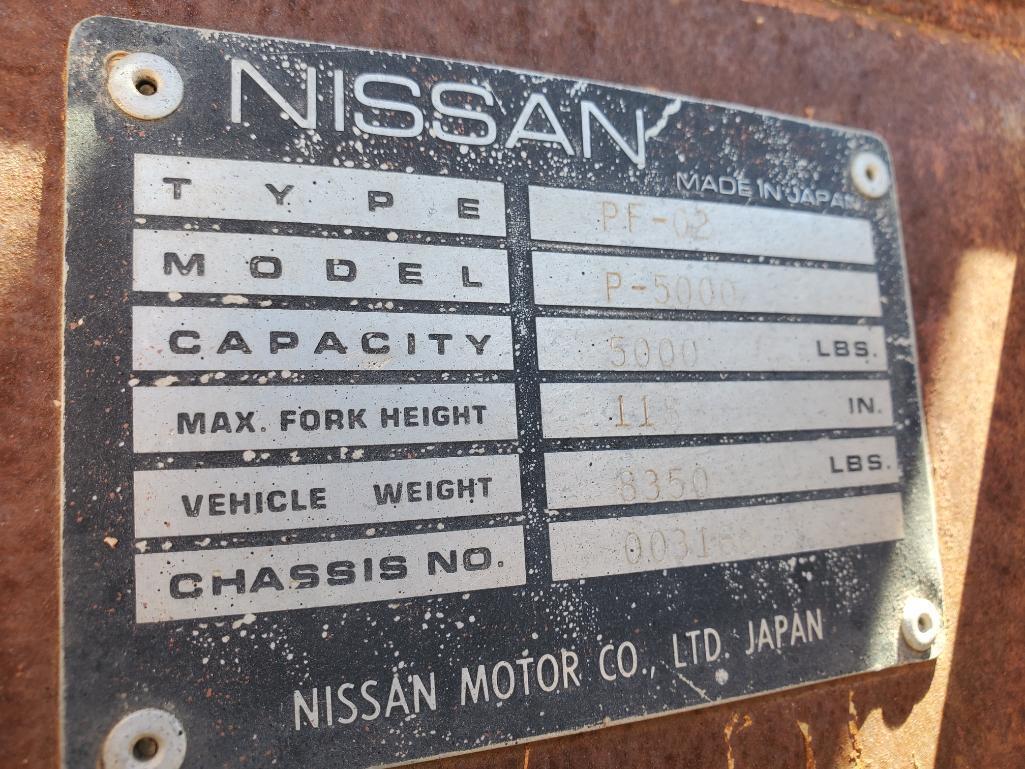 Nissan P-5000 Forklift