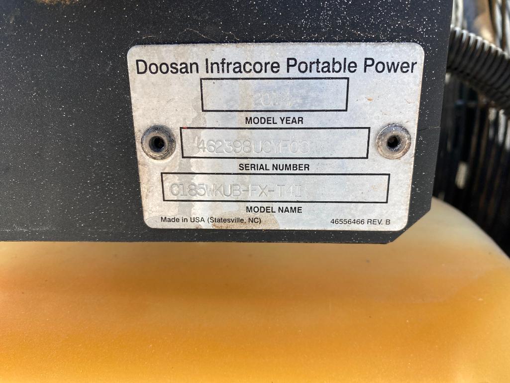 2014 Doosan C185 Air Compressor