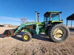 JOHN DEERE 4650 TRACTOR WITH FRONT LOADER ( OFFSITE LOCATED IN LOVINGTON NM )