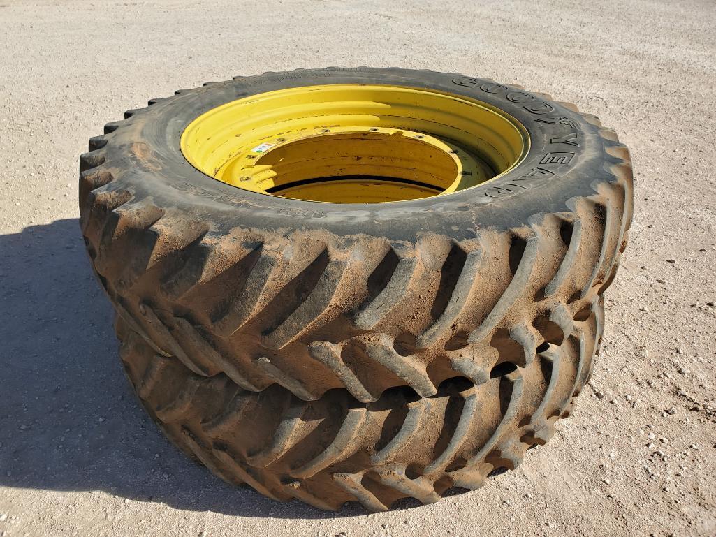 (2) John Deere Wheels w/Tires 18.4 R 46