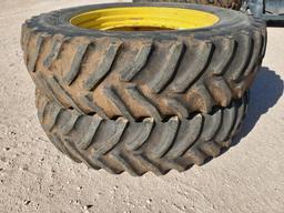 (2) John Deere Wheels w/Tires 18.4 R 46