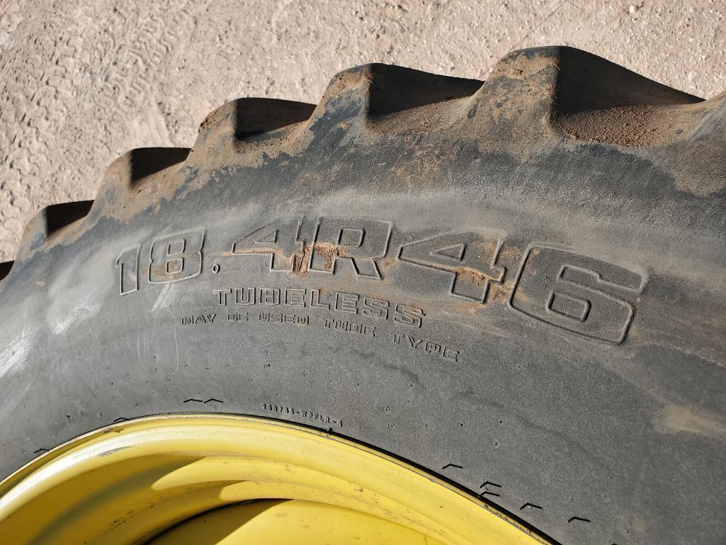 (2) John Deere Wheels w/Tires 18.4 R 46