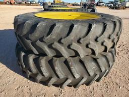 (2) John Deere Duals/ Tires 480/80R46