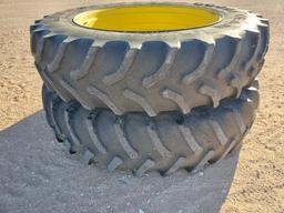(2) John Deere Duals/ Tires 480/80R46