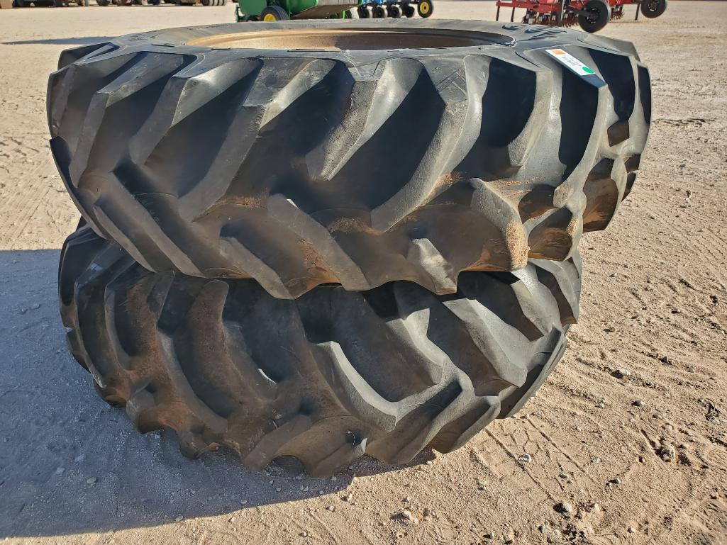 (2) Tractor Duals w/ Tires 18.4-34