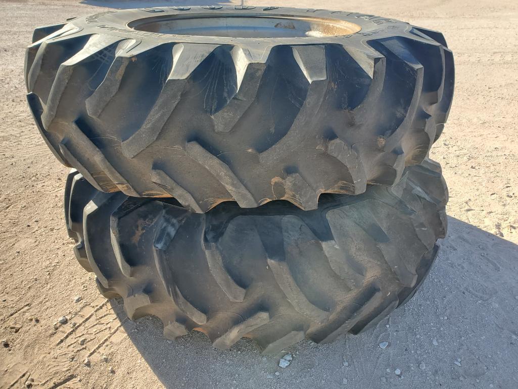 (2) Tractor Duals w/ Tires 18.4-34