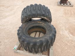 (2) Superlug Tires 15-19.5