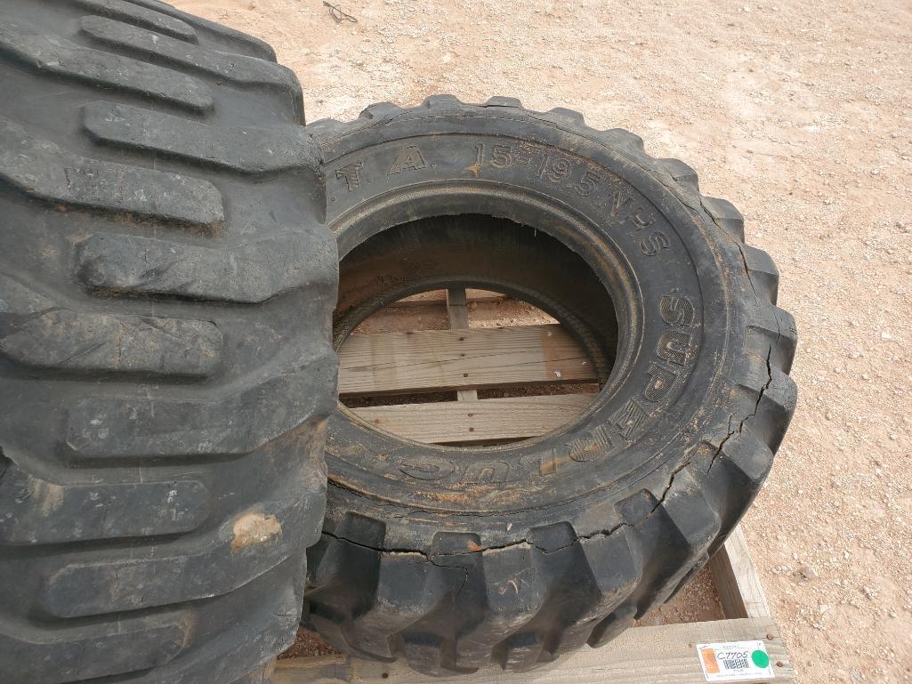 (2) Superlug Tires 15-19.5