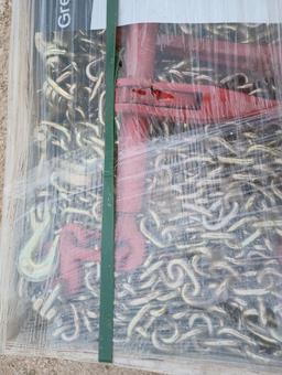 (5) Unused Greatbear Ratchet Binders & (10) 5/16" 20Ft Chains