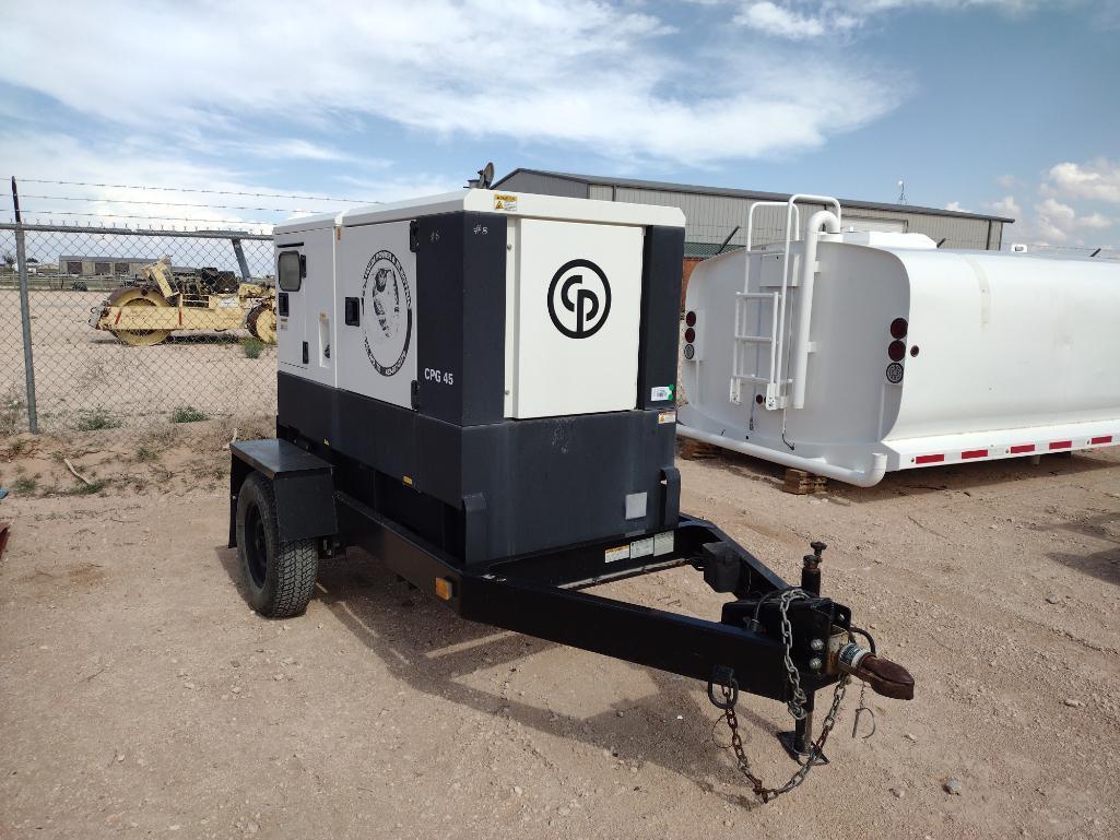 2014 Atlas Copco CPG 45 Generator W/ EB Trailer