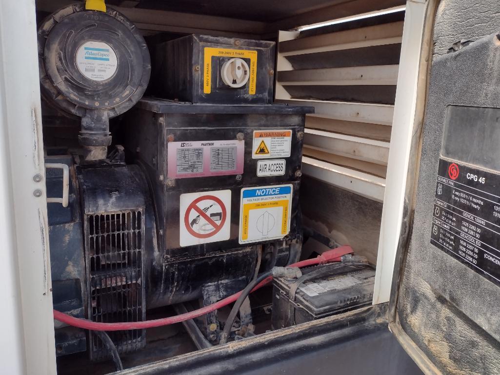 2014 Atlas Copco CPG 45 Generator W/ EB Trailer