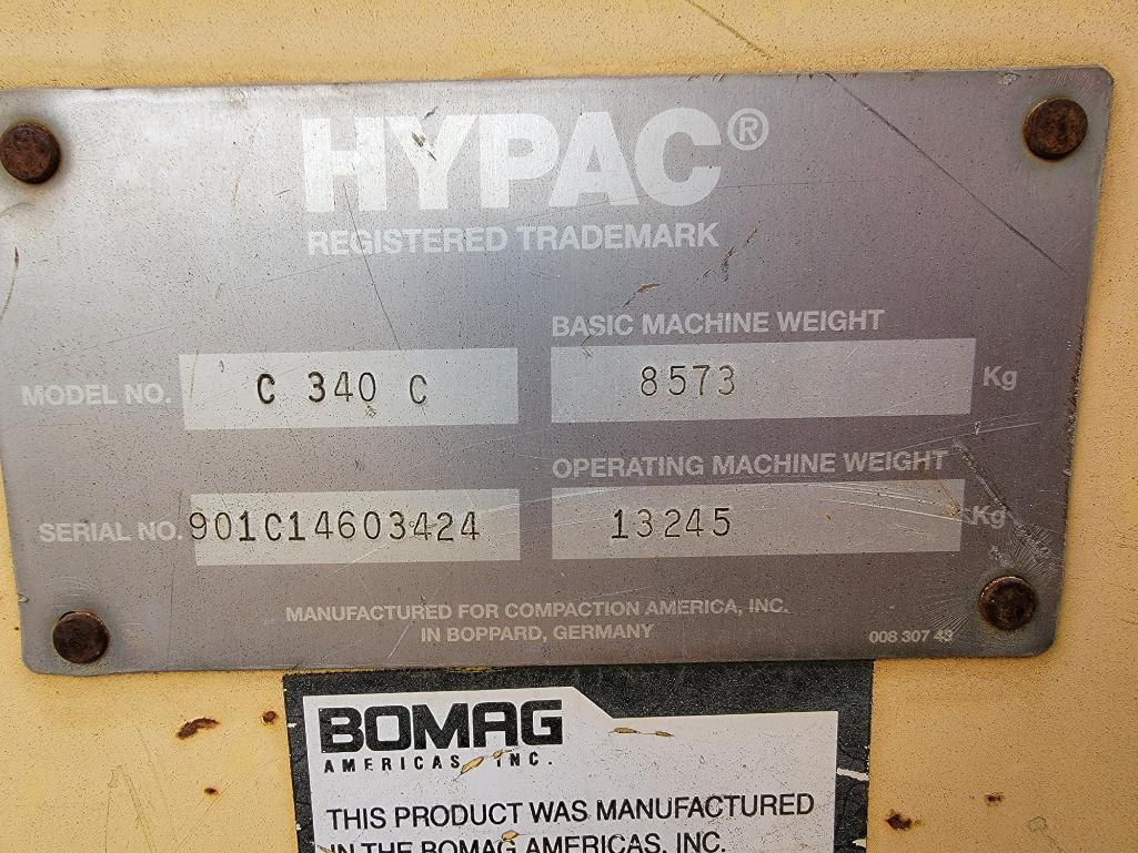 Hypac C340C Smooth Double Drum Roller