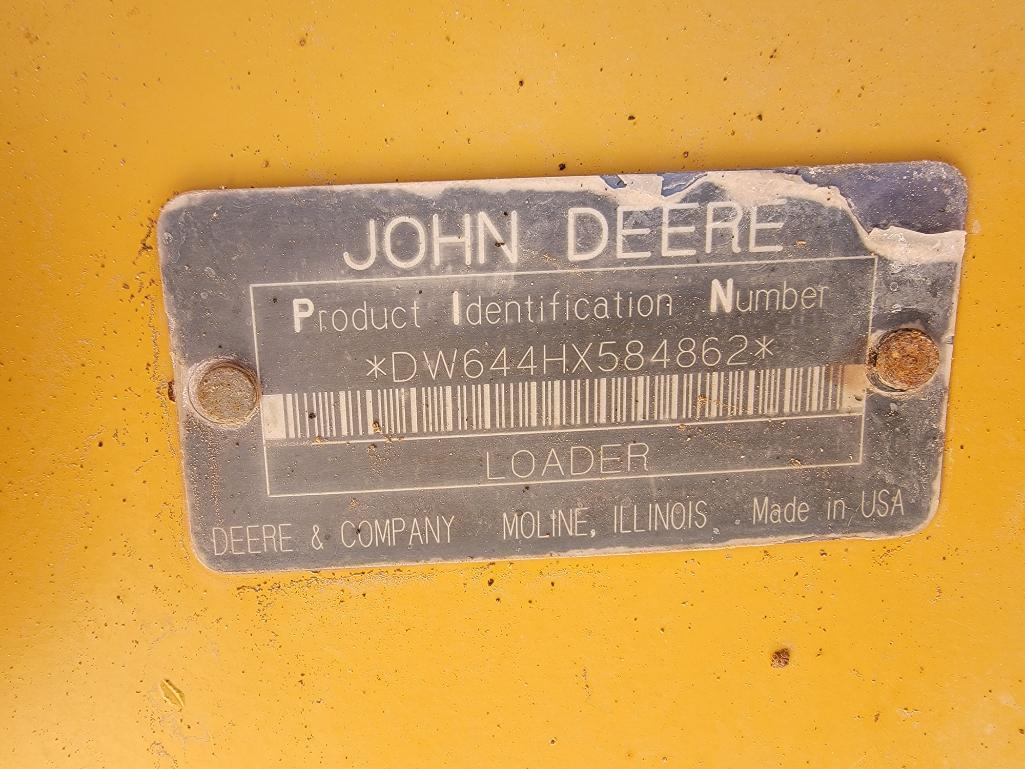 2002 John Deere 644H Wheel Loader