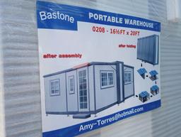 Unused Bastone Portable Warehouse 16 1/2FT x 20FT