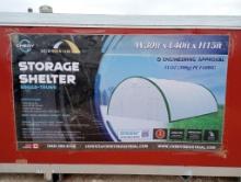 Unused Gold Mountain Storage Shelter W30ft x L40ft x H15ft