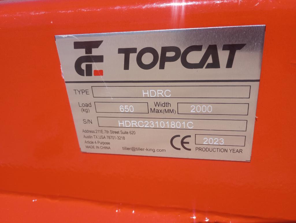 Unused Topcat HDRC-81 Heavy Duty Rotary Brush Cutter (Skid Steer Attachment)