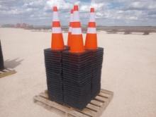 (100) Unused Safety Traffic Cones