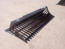 Unused 84" Rock Bucket (Skid Steer Attachment)