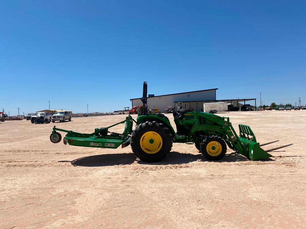 John Deere 4044M Tractor w/ Frontier RC2072 Rotary Mower