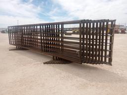 (10) Free Standing 24Ft Fence Panels (1) w/ 8Ft Gate