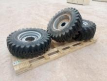 (3) Unused Different Size Wheels w/Tires