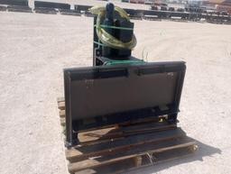 Unused Distributions SB40-SLP Post Driver (Skid Steer Attachment)