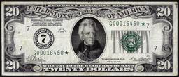 1928 $20 Federal Reserve Note STAR Chicago