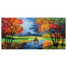 Alexander Antanenka "Autumn Ride" Original Oil on Canvas