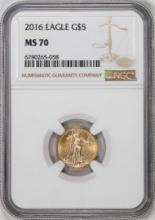 2016 $5 American Gold Eagle Coin NGC MS70