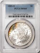 1885-O $1 Morgan Silver Dollar Coin PCGS MS64 Great Toning