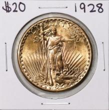 1928 $20 St. Gaudens Double Eagle Gold Coin