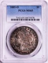 1885-O $1 Morgan Silver Dollar Coin PCGS MS65