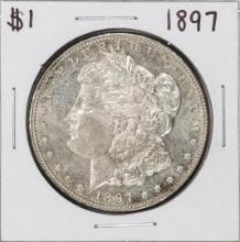 1897 $1 Morgan Silver Dollar Coin Nice Toning