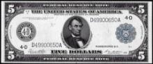 1914 $5 Federal Reserve Note Cleveland