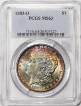1883-O $1 Morgan Silver Dollar Coin PCGS MS63 Amazing Toning