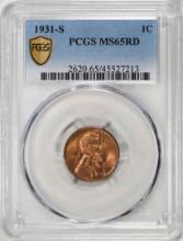 1931-S Lincoln Wheat Cent Coin PCGS MS65RD